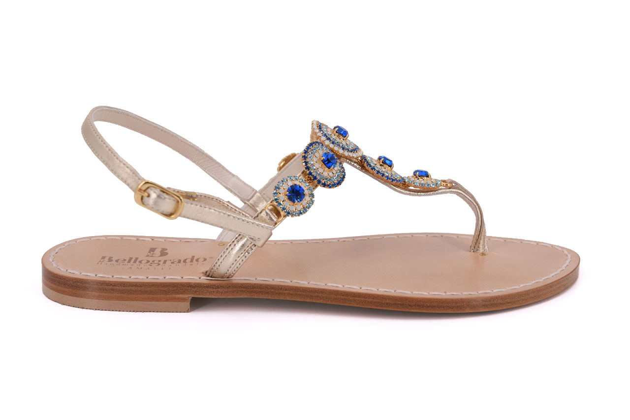 Capri blu - Bellogrado Amalfi Sandals - Handmade sandals in genuine ...