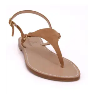 sandali classici - camoscio cammello-laterale-sandalibellogrado amalfi