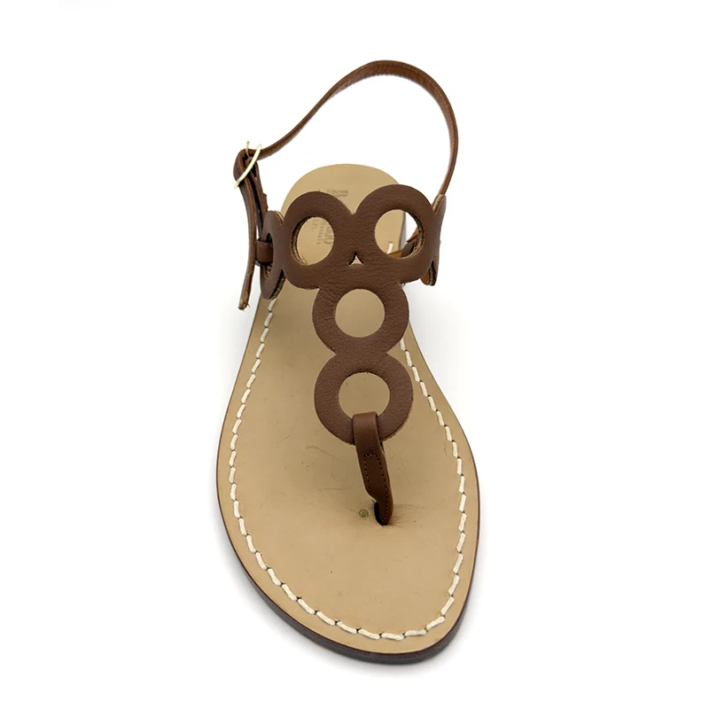 sandali classici - cerchi cuoio -frontale-sandalibellogrtodgrado