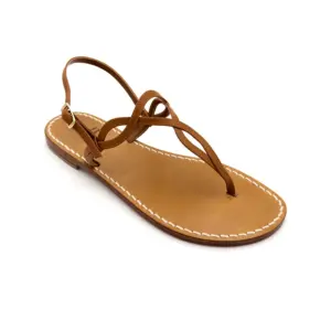 sandali classici - costiera Pelle Marrone laterale-sandalibellogrtodgrado1w