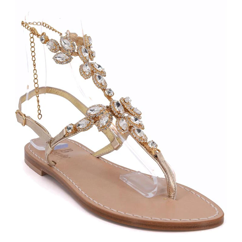 sandali cavigliera mod.amalfi-oro-sandalibellogrtodxado