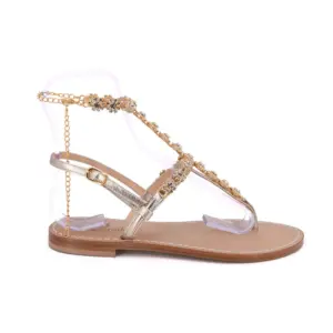 sandali cavigliera mod.ravello-oro-latodx-sandalibellogrado