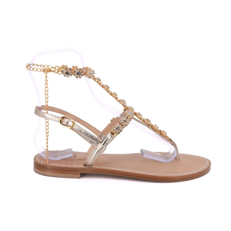 sandali cavigliera mod.ravello-oro-latodx-sandalibellogrado