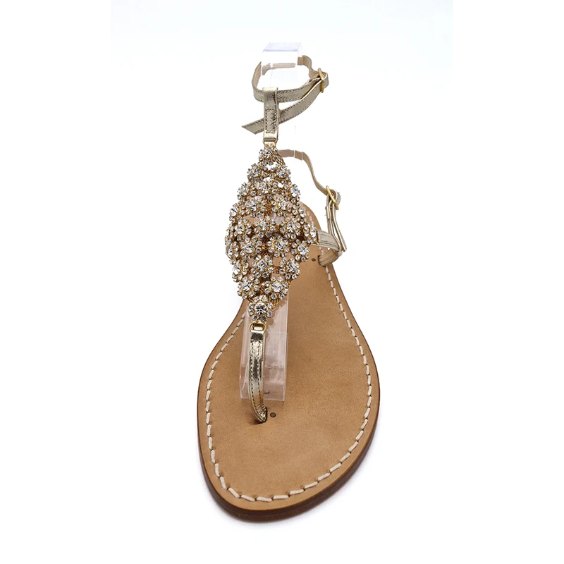 sandali cavigliera mod.rebellum-oro-fronte-sandalibellogrado