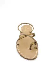 sandali ciabattine - sidney - bronzo frontale - sandalibellogrado