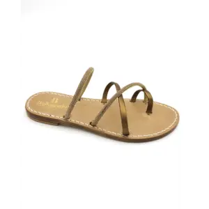 sandali ciabattine - sidney - bronzo laterale - sandalibellogrado