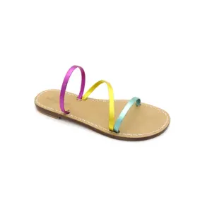 sandali ciabattine - singapore pelle multicolor laterale - sandalibellogrado