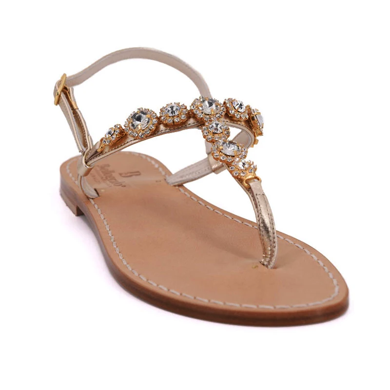 sandali gioiello scala oro - lateraale sandalibellogrado
